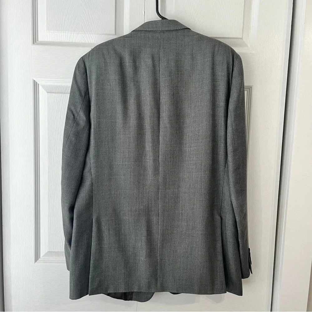 RALPH Ralph Lauren Sport Coat Jacket 44L Black Wool/Silk 2-Button - Picture 8 of 8